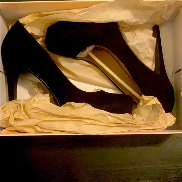 Matte Black High Heels